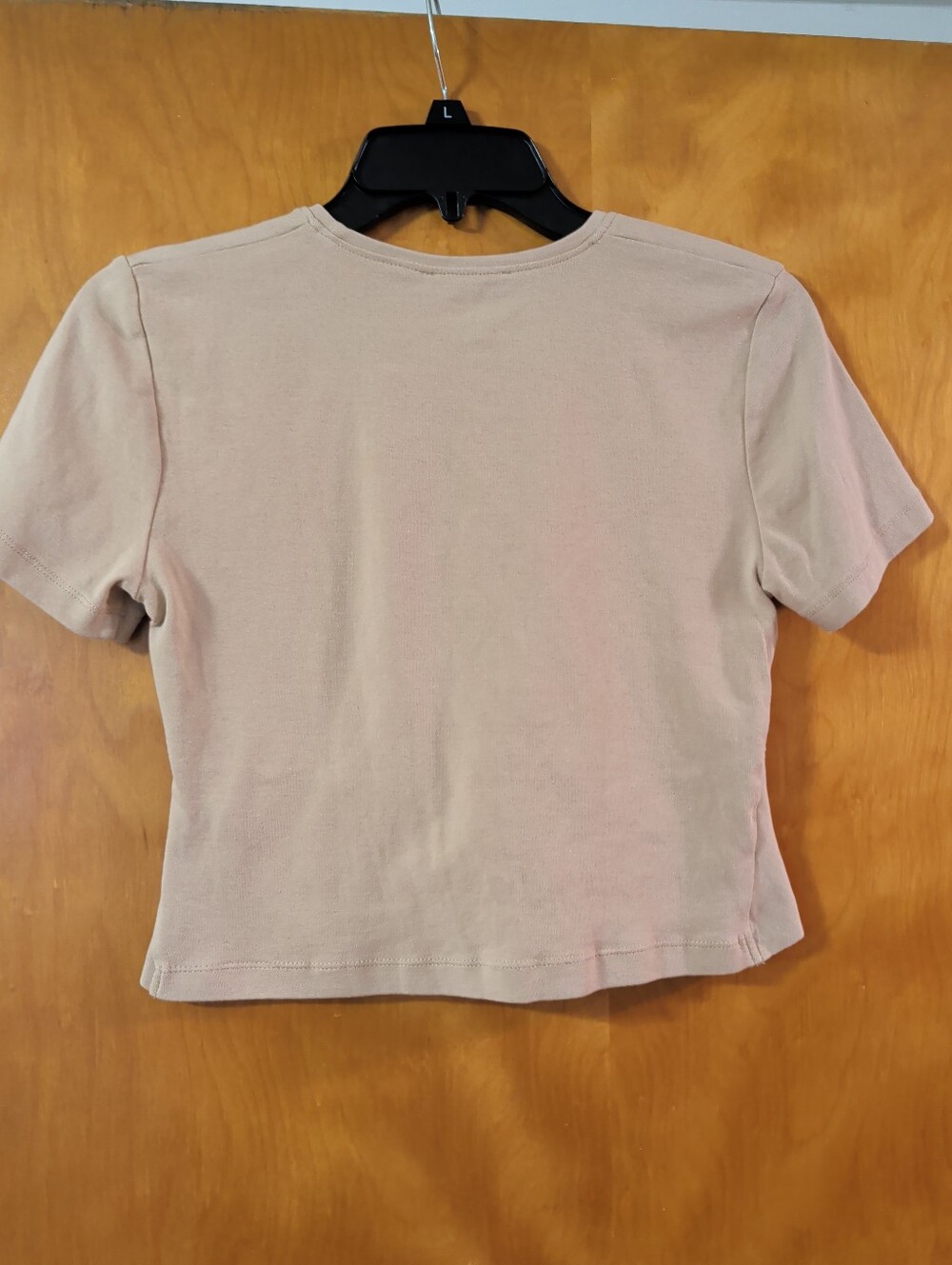 Zara Taupe Twist-Front Crop Top - Picture 6 of 6